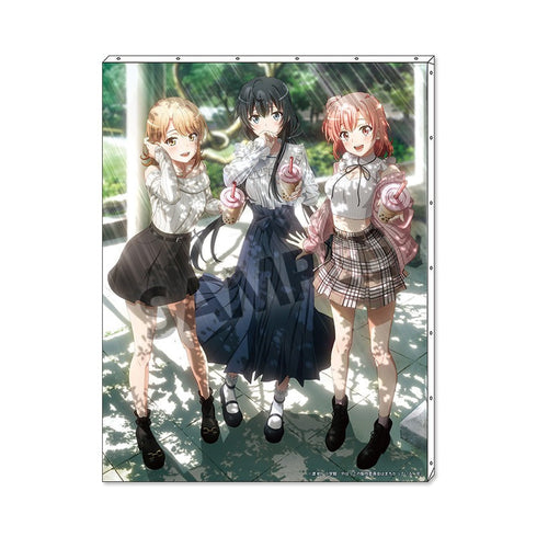 『やはり俺の青春ラブコメはまちがっている。完』描き下ろしF6キャンバスアート 雪乃&結衣&いろは 公園デート ver.
